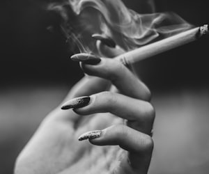 lit cigarette